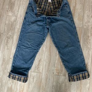 Men’s LLBean flannel lined jeans